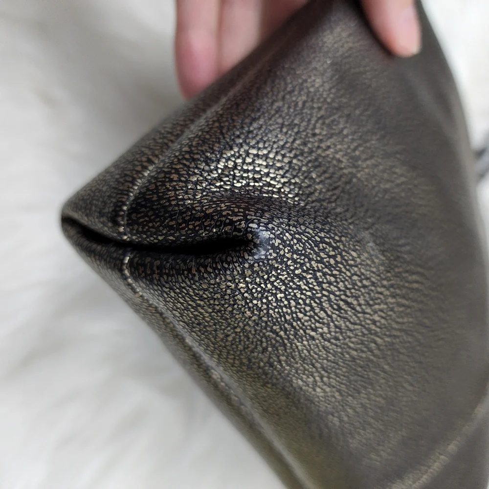 Coach Metallic Leather Turnlock Clutch Shoulder Bag - Picture 13 of 13